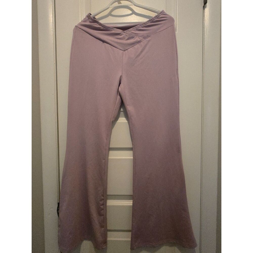 Dusty Pink Bootcut Pants by Shein size L